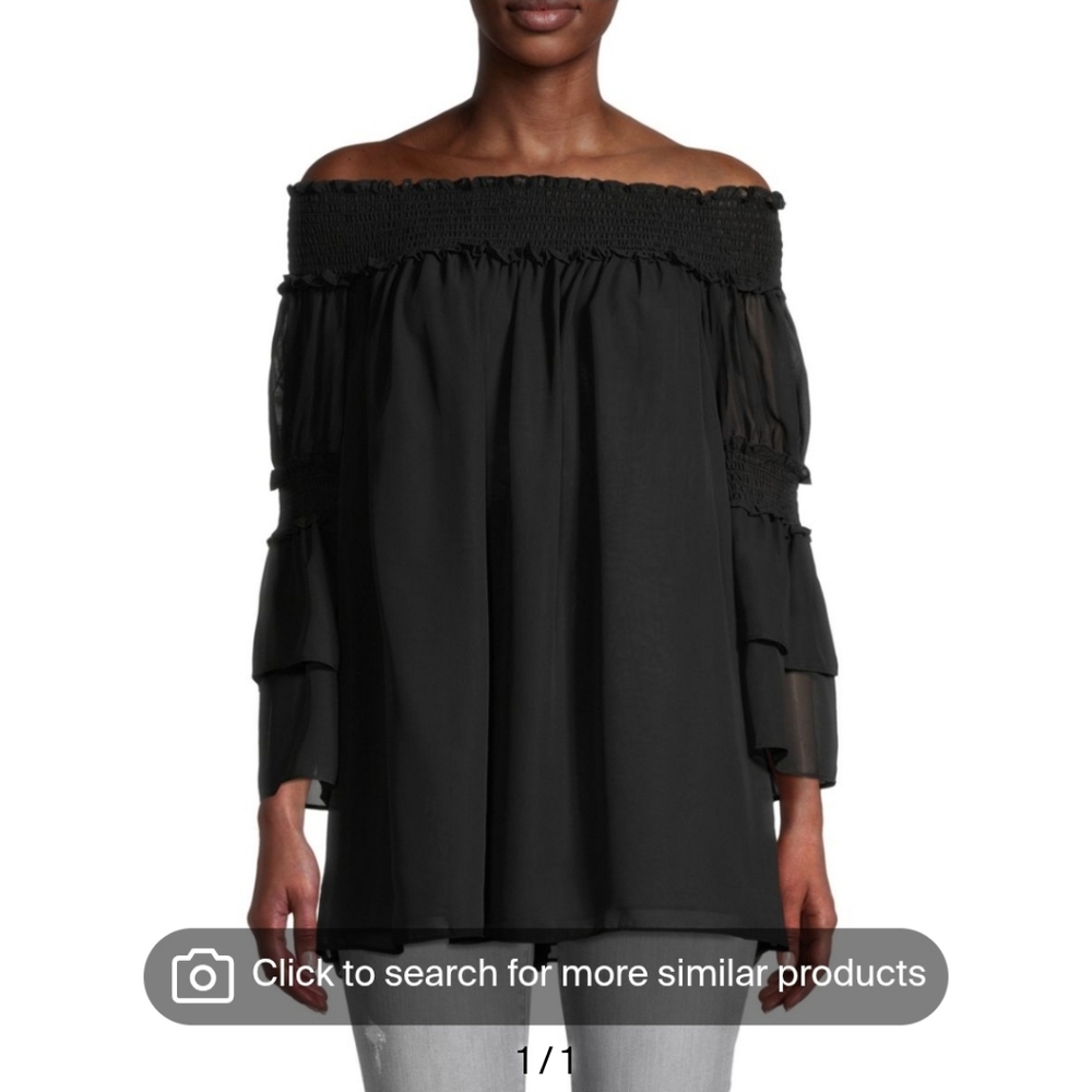 Max Studio Women's Off-the-shoulder Blouse In Black